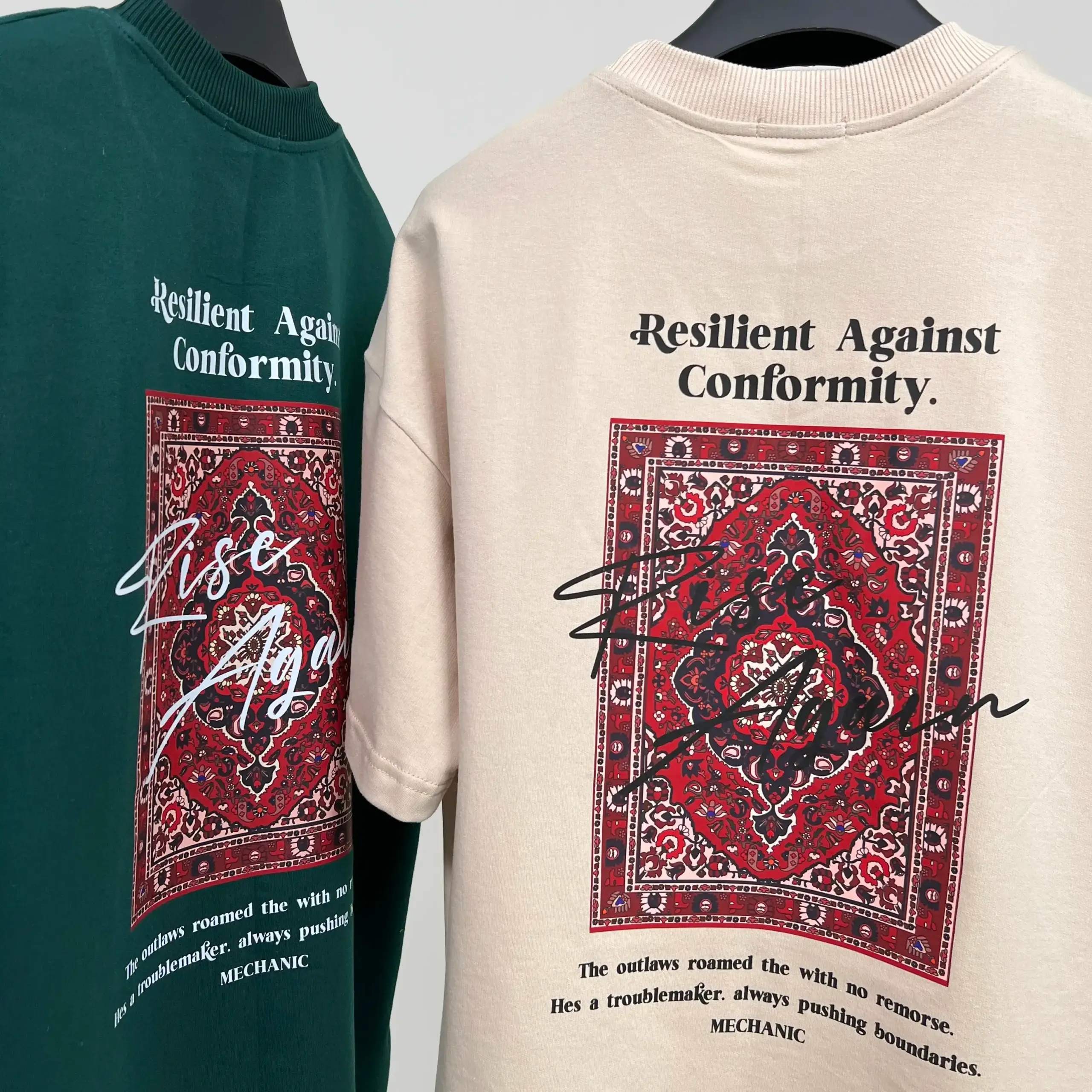 تیشرت ماچینیست (machinist) گلدوزی فرش ایرانی سایز دو ایکس لارج لش 1