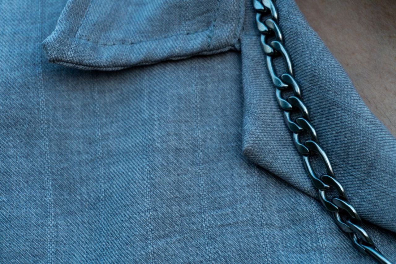 پیراهن مردانه لینن خاکستری