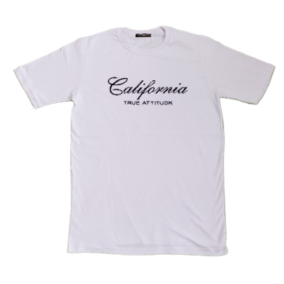 خرید تیشرت مردانه طرح کالیفرنیا (california) سفید | بوتیکالا